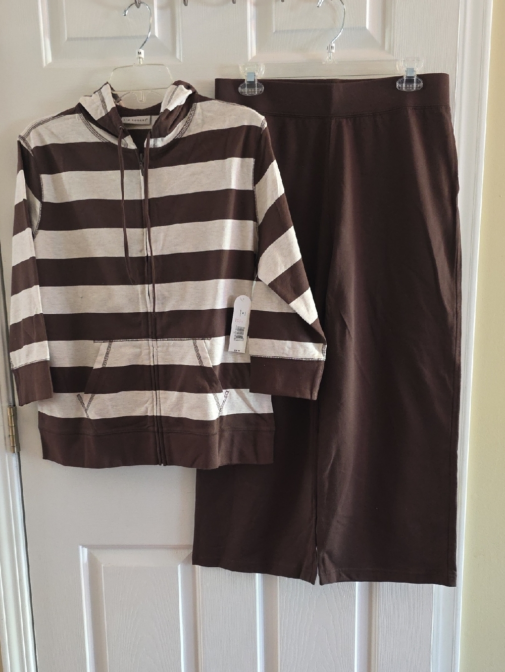 Kim Rogers Brown Knit Lounge Set